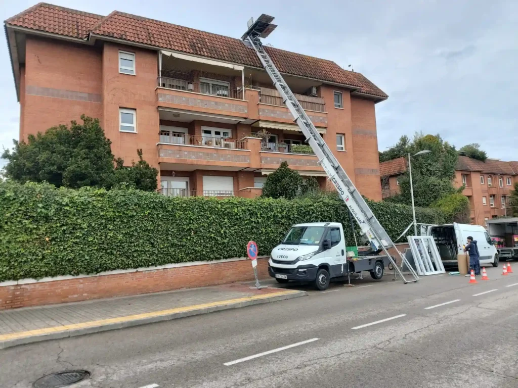 grua en azotea